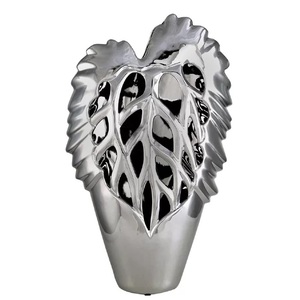 Florero de metal con acabado texturizado para el hogar, Hotel, restaurantes, mesa hecha a mano, espacio navideño de lujo con logotipo de tamaño personalizado - Product Image 3