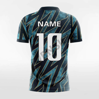 Maillot de football personnalisé pour homme, léger, 100 % polyester, écologique, à séchage rapide, manches courtes, impression de nom, design respirant