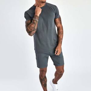 Conjunto de verano personalizado para hombre, conjunto de pantalones cortos y camisetas de LICRA de algodón para hombre, venta al por mayor, conjuntos gemelos de talla grande estilo callejero para hombre - Product Image 3