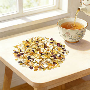 H-024 Penjualan Langsung Pabrik Teh Kacang Merah dan Job's Tears Yunding  Teh Buah Meningkatkan Imunitas Mengurangi Kelelahan Sehat Dapat Disesuaikan - Product Image 1