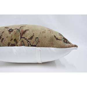 Beige Bohemian Vintage Pattern Wool Pillow 28x28 Inch Embroidered <b>Cushion</b> Woven Decorative <b>Cushion</b> for <b>Christmas</b> - Product Image 5