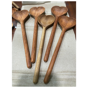 Cuchara de cocina de madera al por mayor de Vietnam, opción ecológica con logotipo grabado personalizado - Product Image 5