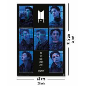 โปสเตอร์วงบีทีเอส 2 แบบผิวมันเงา - Product Image 4