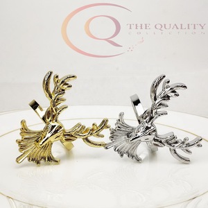 Anneaux de serviette de luxe pour la mise en place de la table, conçus pour ajouter du charme aux tables à manger et aux occasions festives - Product Image 2