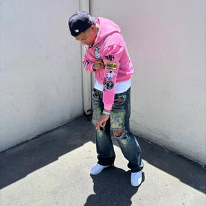 Pantalones de chándal de invierno de secado rápido con cremallera para hombre, ropa informal vintage personalizada de 100% algodón para hombre - Product Image 3