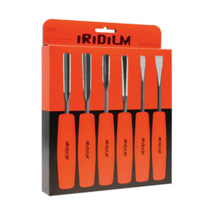 Ensemble de 6 Sgorbie Per Legno Iridium - Product Image 1