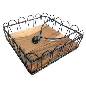 High Quality Metallic Handkerchief and <b>Napkin</b> <b>Holder</b> for Home and Kitchen Table Decor for Parties - Product Image 3