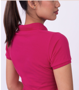 เสื้อโปโลผ้าฝ้าย100% สำหรับผู้หญิงขายดีเสื้อโปโลสีดำทึบลายกอล์ฟสำหรับโปโลว่างจากบังคลาเทศถักทอ - Product Image 2