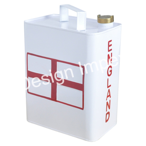 Lata decorativa de aceite de Metal, Impresión de bandera de Inglaterra personalizada, latas elegantes, contenedor diésel de gasolina, réplica de Metal, lata a los mejores precios - Product Image 5