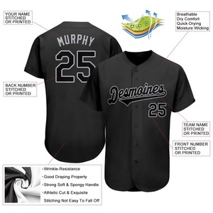 เสื้อเจอร์ซีย์ฝึกซ้อมเบสบอลของผู้ชายดีไซน์ตามสั่ง - Product Image 3
