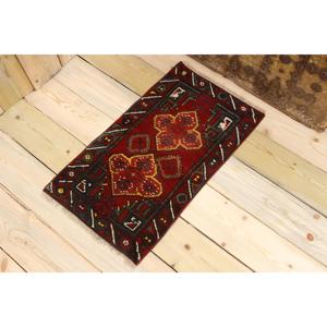 Tapis turc vintage, tapis de 1,3 x 2,3 pieds, tapis en laine persane rouge - Product Image 1