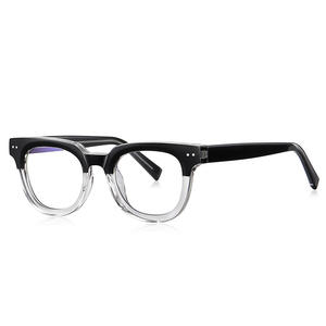 Fashion Thick Frame für Brillen Niet <span class=keywords><strong>Myopia</strong></span> Reading Metal <span class=keywords><strong>Insert</strong></span> Anti Blaulicht Hochwertige TR90 Square Eye glasses Frame Men - Product Image 4