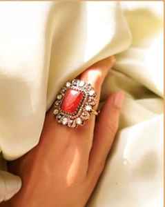 Bague plaquée or à la mode Bijoux de mode en laiton élégants pour un usage quotidien - Product Image 1