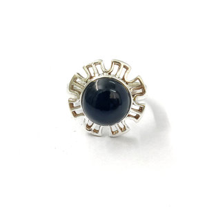 แหวนมอยส์ซาไนต์สีดำออนิกซ์ 5.5 กรัม - Product Image 1