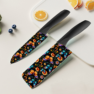 Juego de Cuchillos de Cerámica Premium de Nueva Tendencia, 7 Piezas, Cuchillo de Chef Afilado con Mangos de Plástico, Apto para Lavavajillas, para Chefs Profesionales - Product Image 3