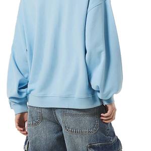 Sudadera de cuello redondo con logotipo personalizado para mujer, venta al por mayor, nueva colección, algodón liso con material de seda para uso diario - Product Image 4