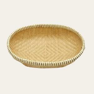 Cesta Ovalada de Mimbre de Bambú Hecha a Mano con Diseño de Libélula al por Mayor |   Bandeja Tejida Ecológica para el Hogar, Hotel y Regalos de Navidad - Product Image 5