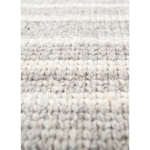 Saga Ivory Striped Wool Rugs Hand Loom Living Carpet for Home Floor for Entryway Hallway Rectangle Puzzle Abstract - Product Image 3