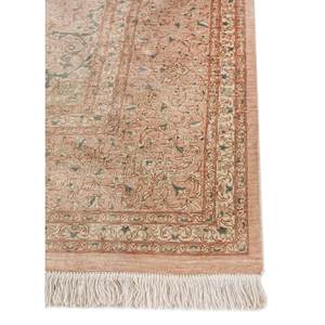 Alfombras de Seda Anudadas a Mano Gulmarg, Grandes, Rojas y Naranjas, con Diseño de Medallón Rectangular y Patrones de Rompecabezas para el Hogar, Pae-6219, para Sala de Estar y Pasillo - Product Image 4