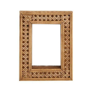 Timeless Harmony Luxe Premium Artisanal Wooden & Rattan Woven <b>Frame</b> Series for Sophisticated and Natural Aesthetics - Product Image 4