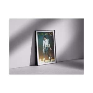 Michael Jackson King of Pop Bad Album Cover <b>Poster</b> 61x91.5 cm Modern Art Style Black Frame Paper Material for Wall Use - Product Image 2