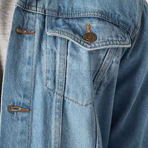 Chaqueta vaquera para hombre con servicio OEM, precio al por mayor, chaqueta vaquera para hombre, chaqueta vaquera de algodón 100% para hombre - Product Image 4
