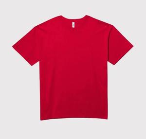 Camiseta personalizada de algodón rojo para hombre OEM DTG impresa colección Primavera Verano para hombres ropa informal unisex camisetas - Product Image 3