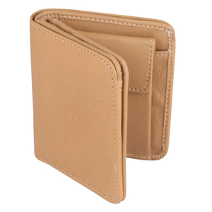 Handmade Genuine Leather Zipper <b>Wallet</b> Geometric Pattern Short Unisex Daily Use Brown - Product Image 2