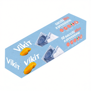 Ensemble de 18 sacs de congélation transparents VIKIT 23x27 cm à ouverture et fermeture pour Virinnova - Product Image 2