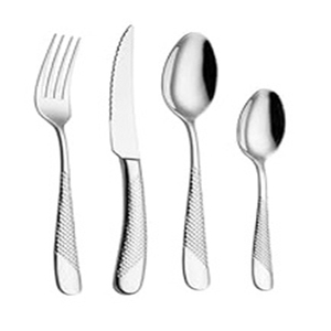 Cubiertos de alta calidad, duraderos y con acabado de espejo, con un agarre ergonómico para la comida diaria. - Product Image 1