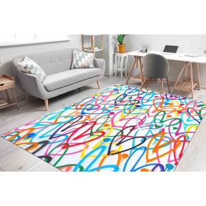 Tapis Cœurs Colorés, Tapis Imprimé Tendance, Cadeau Moderne pour Chambre d'Enfant, Tapis Doux à Poils Longs - Product Image 3