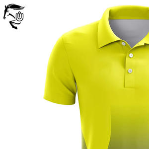 Nueva llegada de polos sublimados de tela cómodos y ligeros para hombres fáciles de usar y cómodos con logotipo personalizado - Product Image 5