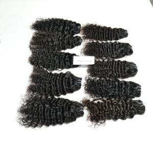 ผมต่อจากคนกัมพูชาเครื่องถักทอแบบไม่ผ่านกระบวนการผมตรงแบบไม่ผ่านกระบวนการผมสองชั้น - Product Image 4