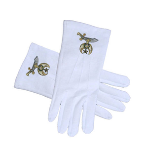 Gants de haute qualité personnalisés brodés Francs-Maçons Maçonniques 100% coton respirant à séchage rapide réutilisables pour un usage quotidien en hiver personnalisés - Product Image 1