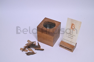 Wooden Indian <b>Incense</b> <b>Burner</b> Mabkhara Oud Aromatic Summer Non <b>Electric</b> Resin Wood Acacia Wood by Bela Artisan - Product Image 6