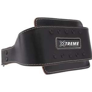 เข็มขัดหนังวัวแท้แบบมีแผ่นรอง 6 นิ้ว พร้อมสายโซ่ ระบายอากาศได้ดี รับน้ำหนักได้มาก เหมาะสำหรับยกน้ำหนัก ฝึกดึง ออกกำลังกาย รับทำโลโก้ตามสั่ง โรงงาน OEM - Product Image 1