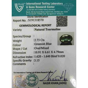 Piedra Preciosa de Turmalina Natural de 2.73 Quilates en Corte Facetado Trillón, Esmeralda, Ovalado, Princesa y Cuadrado, Calibrada, en Colores Verde Paraíba - Product Image 4