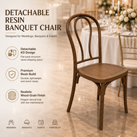 Chaises en résine plastique courbées pour événements, vente en gros, durables, empilables, pour banquets, dîners, fêtes, hôtels, mariages