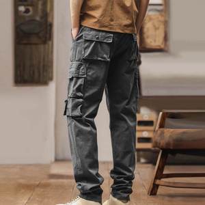 Mens <b>Cargo</b> <b>Pants</b>-Waist Relaxed Cotton <b>Pants</b> for men <b>Cargo</b> Trousers <b>Work</b> Wear Combat Safety <b>Cargo</b> Pocket Gray Size <b>pants</b> - Product Image 3