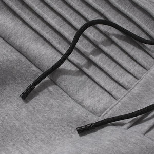 Sweat à capuche double couche d'été en éponge française de haute qualité Logo personnalisé uni Poids lourd - Product Image 3