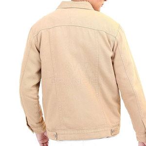 Veste d'hiver respirante personnalisée de grande taille pour hommes Veste en jean à bas prix de haute qualité avec logo personnalisé imprimé pour hommes - Product Image 4