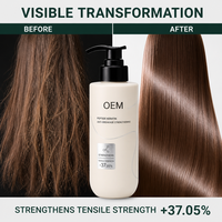 Masque capillaire à la kératine OEM Marque Privée Peptide Feuille d'Arborvitae Anti-casse Fortifiant Certifié ISO GMPC MSDS Vente en Gros