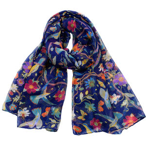 Custom Highest Quality Handcrafted Cotton Rayon Beautiful Floral Printed <b>Scarf</b> Shawl Hijab <b>for</b> <b>Women</b> From India. - Product Image 1