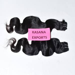 Vente en gros de cheveux humains naturels indiens 100% non traités, tissage Deep Wave, fabricants de perruques Curl bon marché à cuticules alignées - Product Image 4