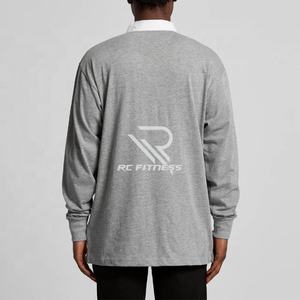 Polo de sport pour homme en gros, coupe ajustée, séchage rapide, col montant, 100 % coton, motif imprimé - Product Image 2