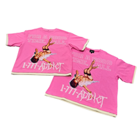 Streetwear personnalisé Boxy T-shirt court surdimensionné pour hommes DTG imprimé lavage à l'acide coton T-shirts graphiques