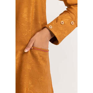 เสื้อเชิ้ตผู้หญิงผ้าแจ็คการ์ดสีน้ำเงิน แต่งลายดอกไม้ ผ้าฝ้ายผสมไหมซาติน ปักลายลำลอง ติดกระดุม ไซส์ XL สำหรับฤดูใบไม้ร่วงและฤดูหนาว - Product Image 4