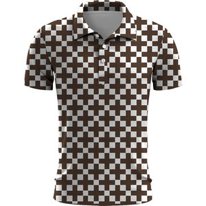 Polos pour hommes de haute qualité à la mode et décontracté à manches courtes respirant grande taille avec design vierge et motif de logo uni - Product Image 2