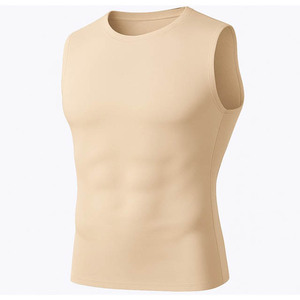 Débardeurs de course sans manches côtelés personnalisés gilet serré pour homme Sport Gym Fitness Muscle hommes débardeur côtelé - Product Image 6