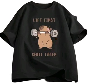 Fashion-forward 2026 print oversized T-shirt casual for both boys and girls - Product Image 2